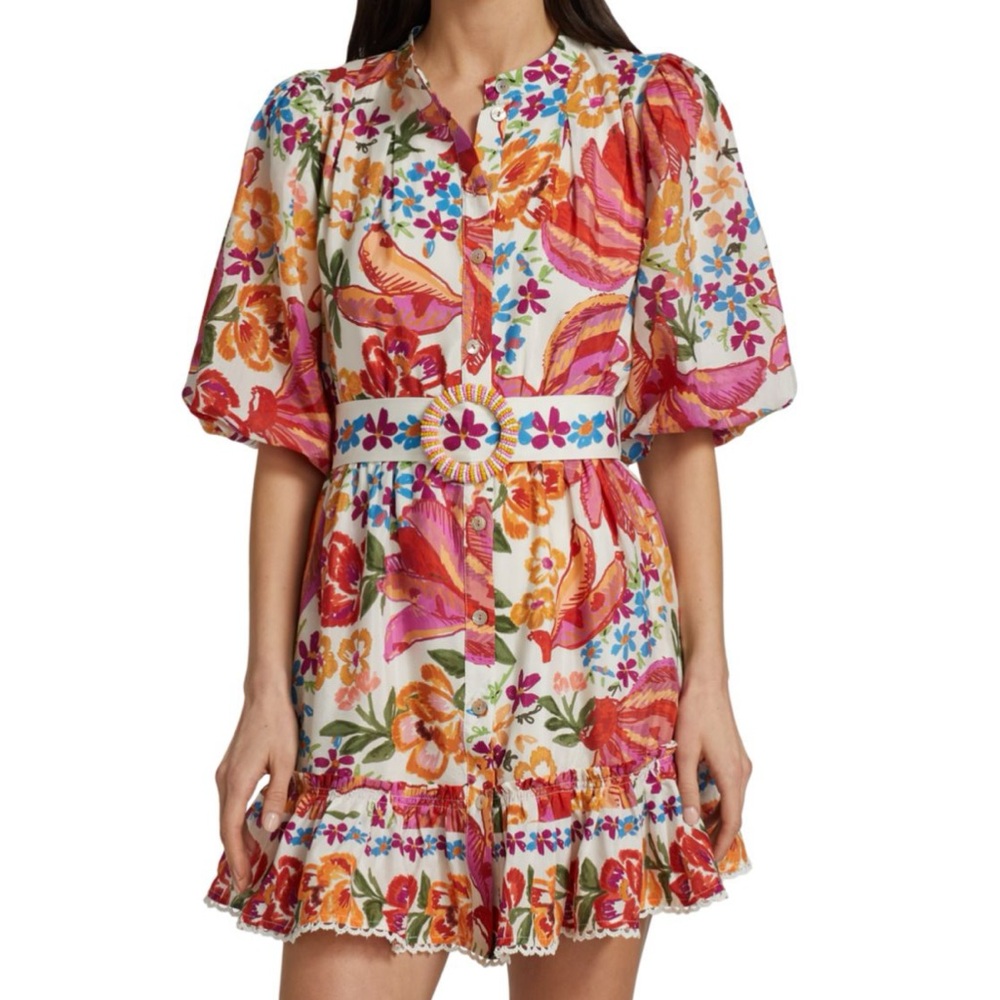 NWT Farm Rio Spring Bananas Minidress
